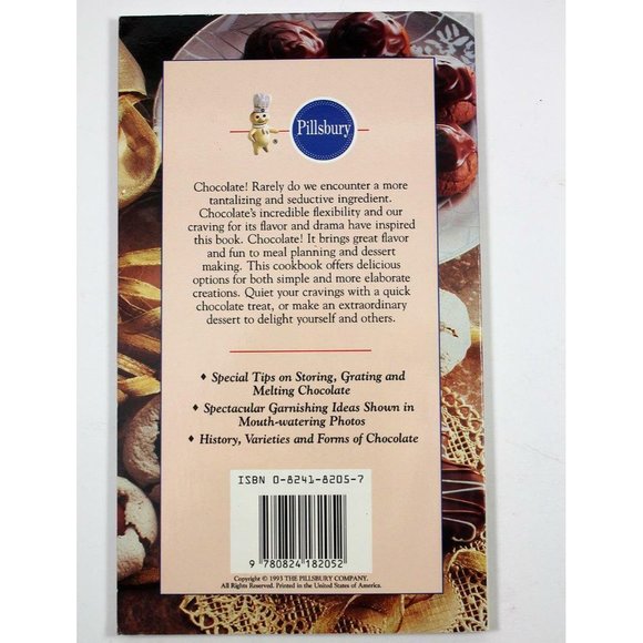 Pillsbury For Chocolate Lovers Rich, Rare and Glorious 1993 Cookbook - Picture 2 of 8
